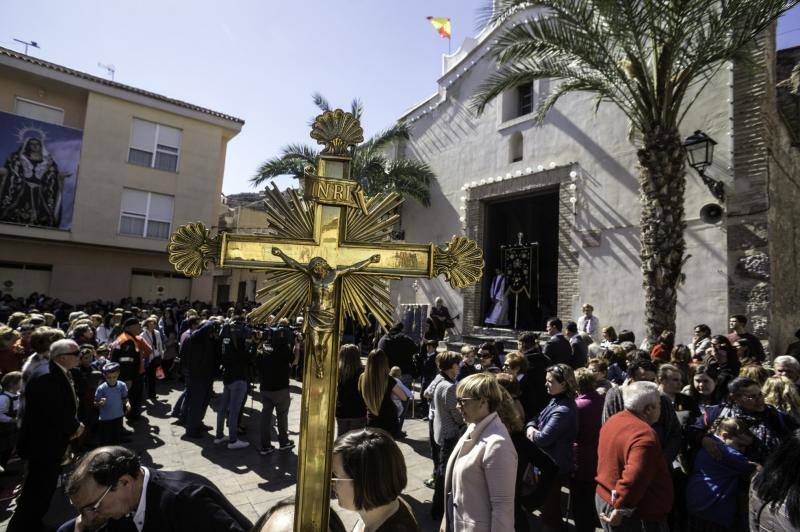 La bajada de la Virgen de los Dolores a San Martín anticipa los actos de la Semana Santa de Callosa