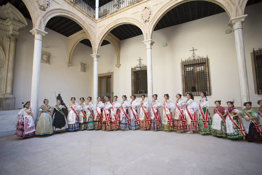 Recepción en el Palacio de San Esteban a las Reinas de la Huerta