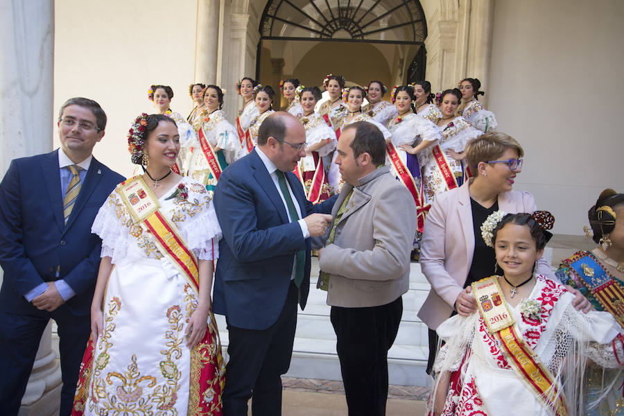 Recepción en el Palacio de San Esteban a las Reinas de la Huerta