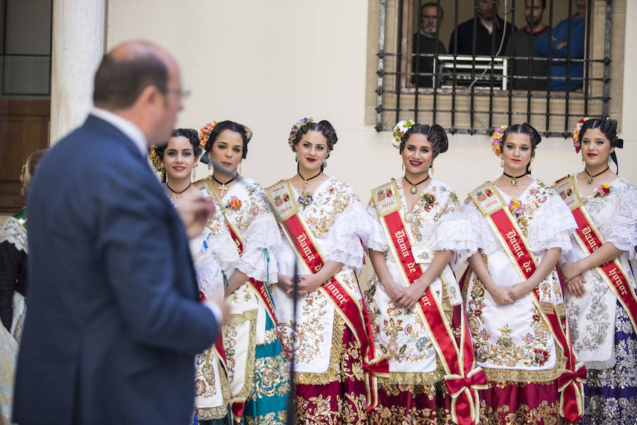 Recepción en el Palacio de San Esteban a las Reinas de la Huerta