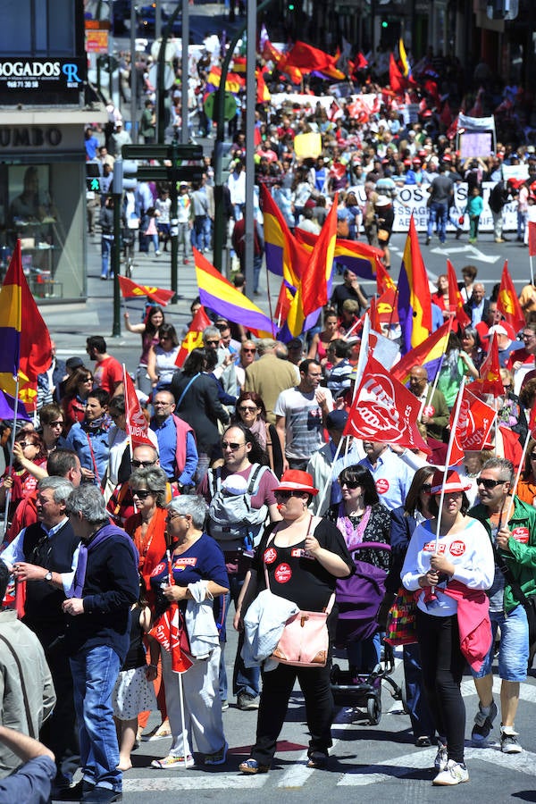 Manifestación del Primero de Mayo en Murcia