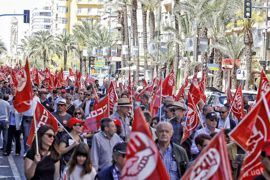 Manifestación del Día del Trabajo en Alicante