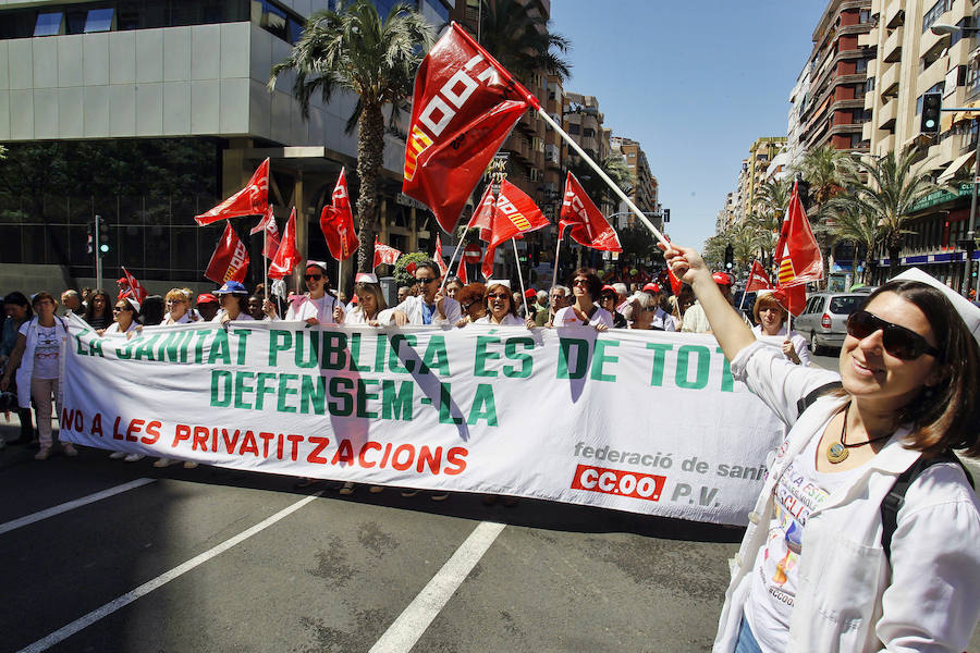 Manifestación del Día del Trabajo en Alicante