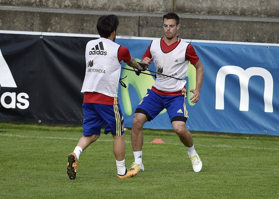 Las mejores imágenes del recibimiento de Schruns a la selección española