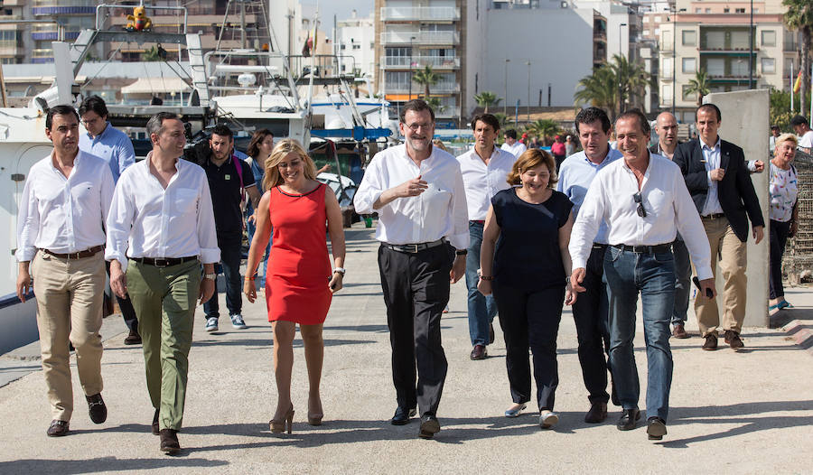 Rajoy hace campaña en Santa Pola