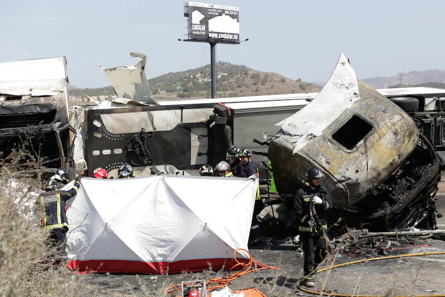 Grave accidente en la A-7 en Murcia