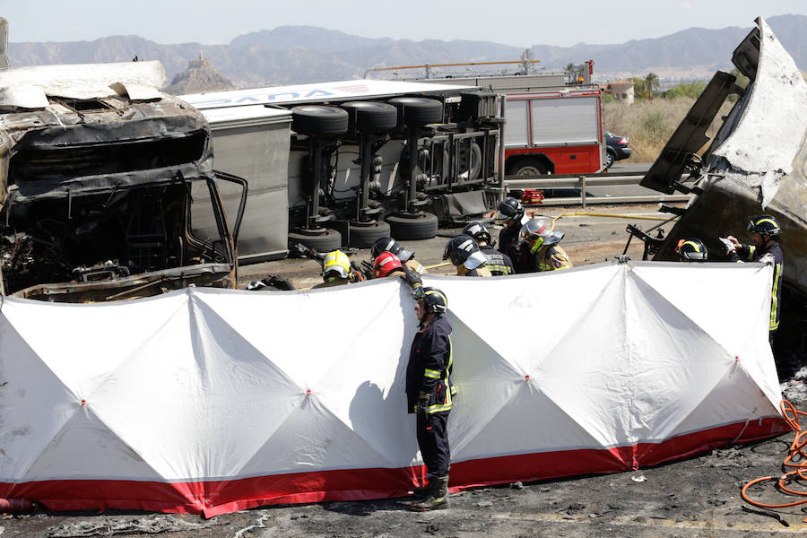 Grave accidente en la A-7 en Murcia