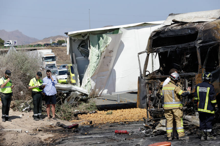 Grave accidente en la A-7 en Murcia