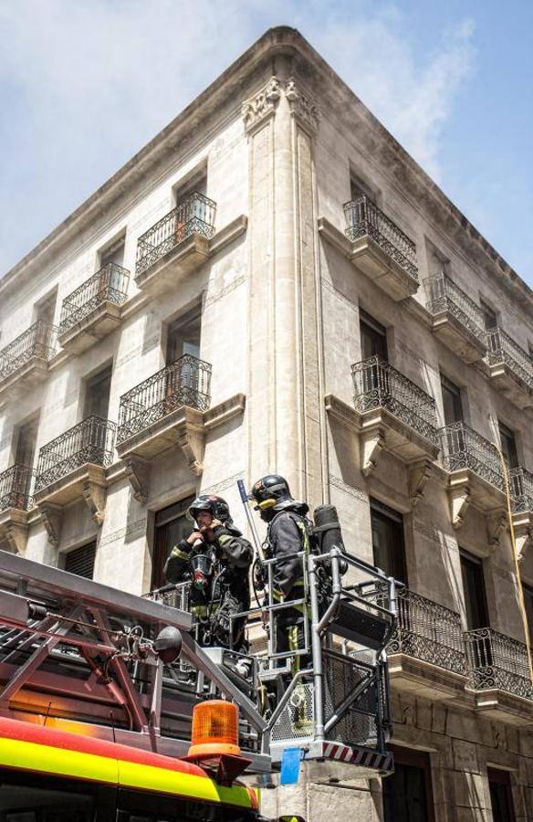 Incendio en el Colegio de Arquitectos de Alicante