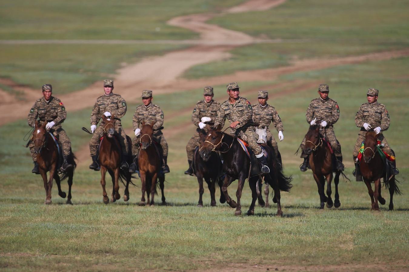 Los mongoles celebran su festival