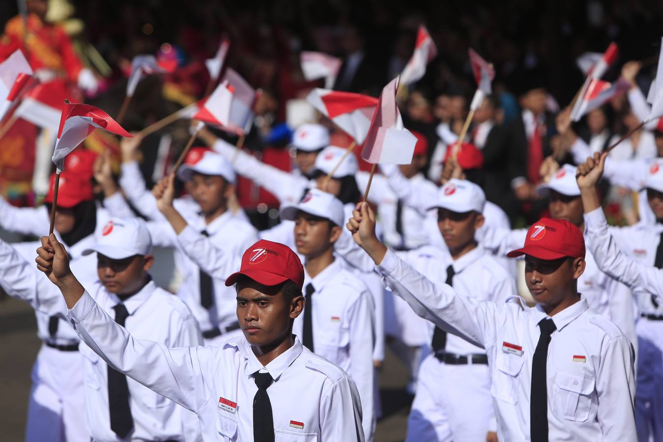 Yakarta celebra el 71 aniversario de la independencia de Indonesia