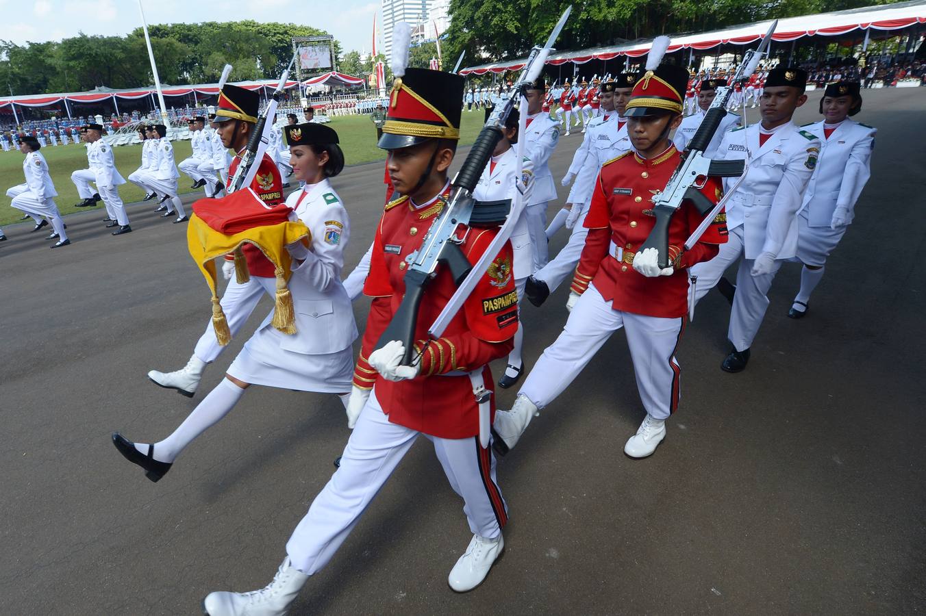 Yakarta celebra el 71 aniversario de la independencia de Indonesia