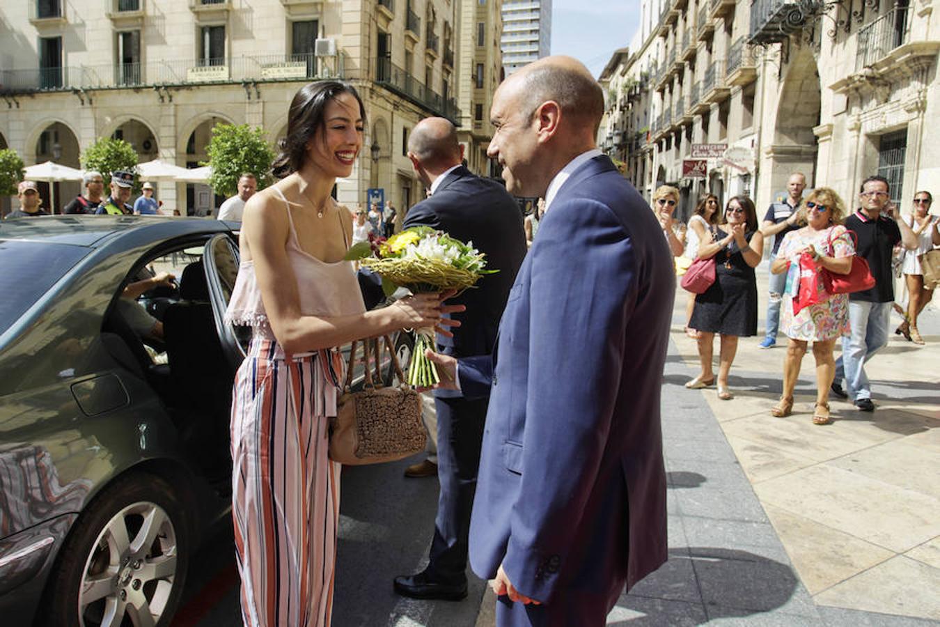 Recepción de la gimnasta alicantina Alejandra Quereda en el Ayuntamiento