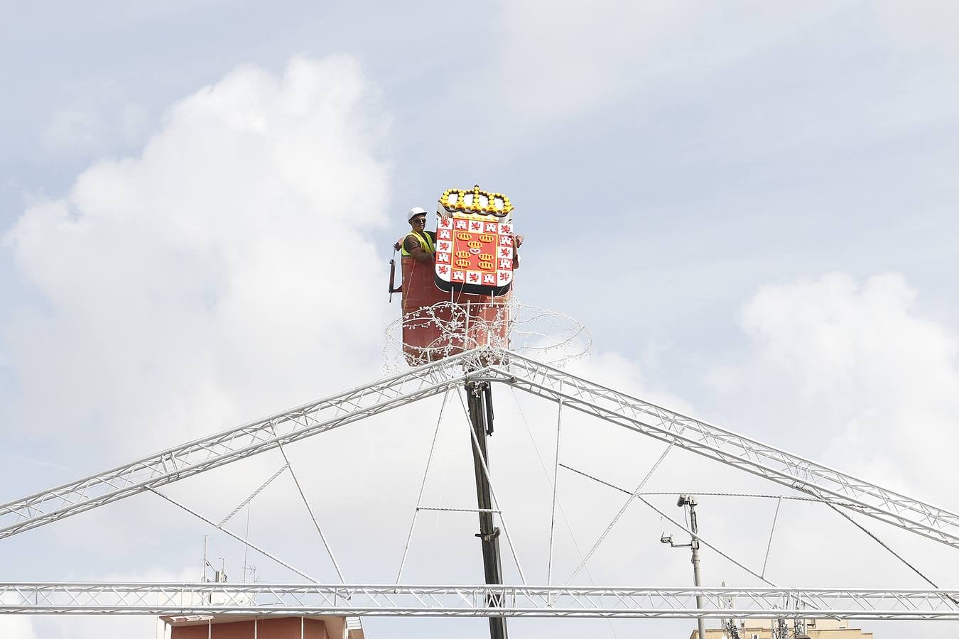 Arcos florares para recibir a la Virgen de la Fuensanta