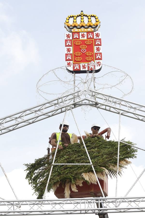 Arcos florares para recibir a la Virgen de la Fuensanta