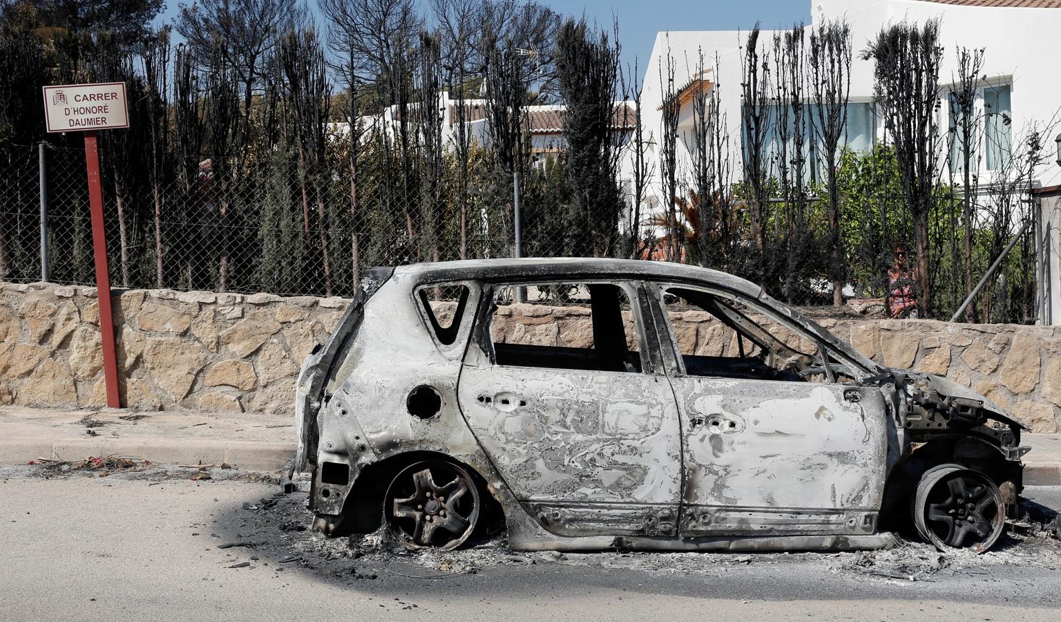 Xàbia y Benitatxell, calcinadas tras el incendio