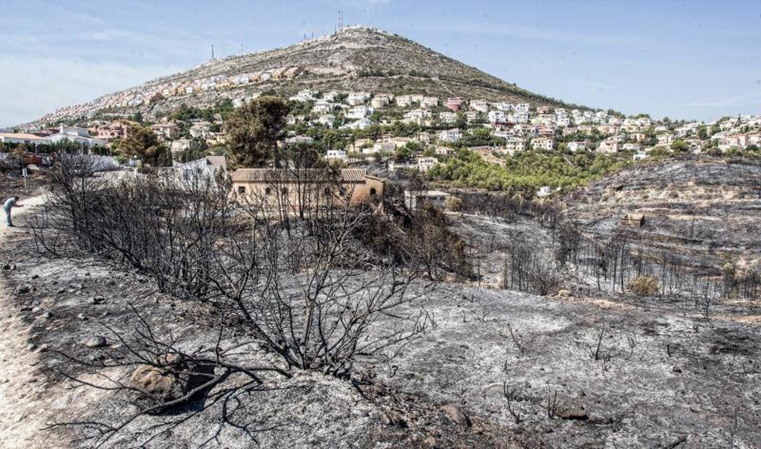 Xàbia y Benitatxell, calcinadas tras el incendio