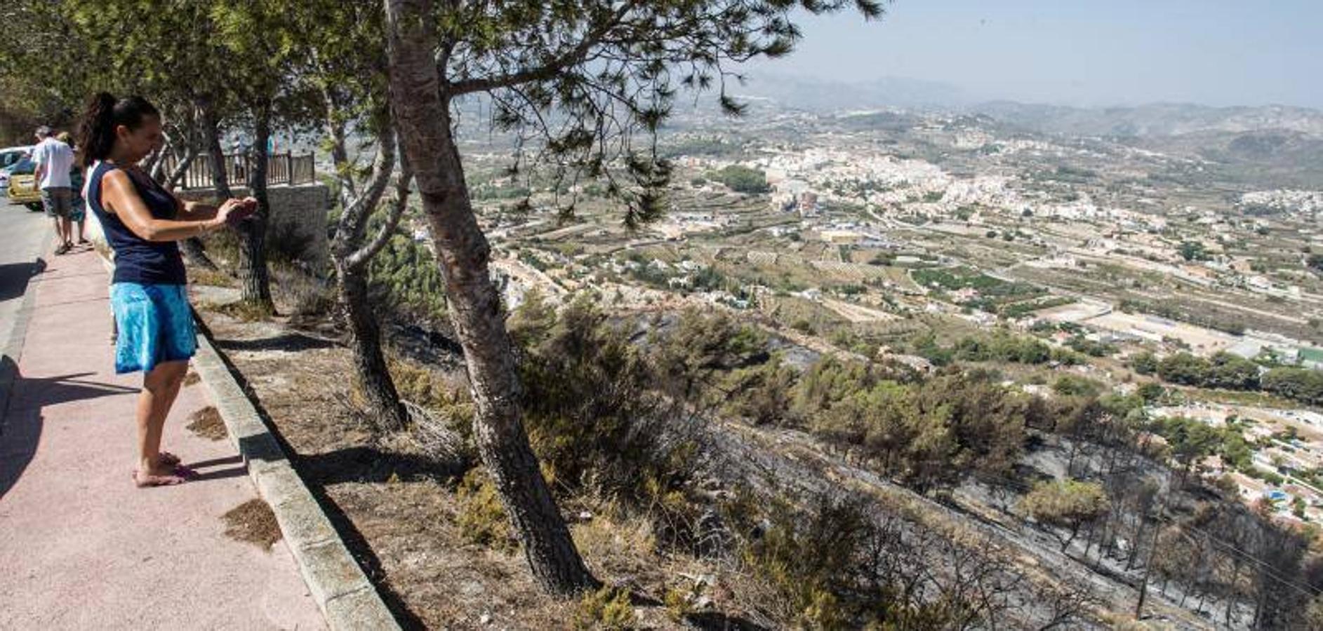 Xàbia y Benitatxell, calcinadas tras el incendio