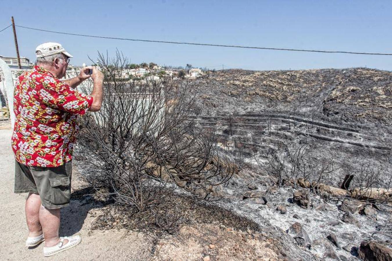 Xàbia y Benitatxell, calcinadas tras el incendio