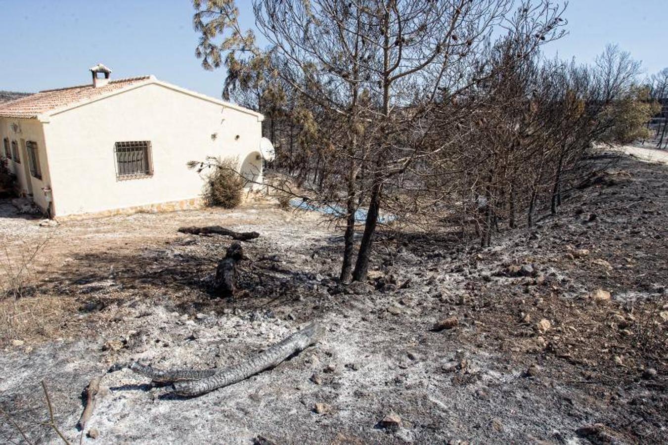 Xàbia y Benitatxell, calcinadas tras el incendio