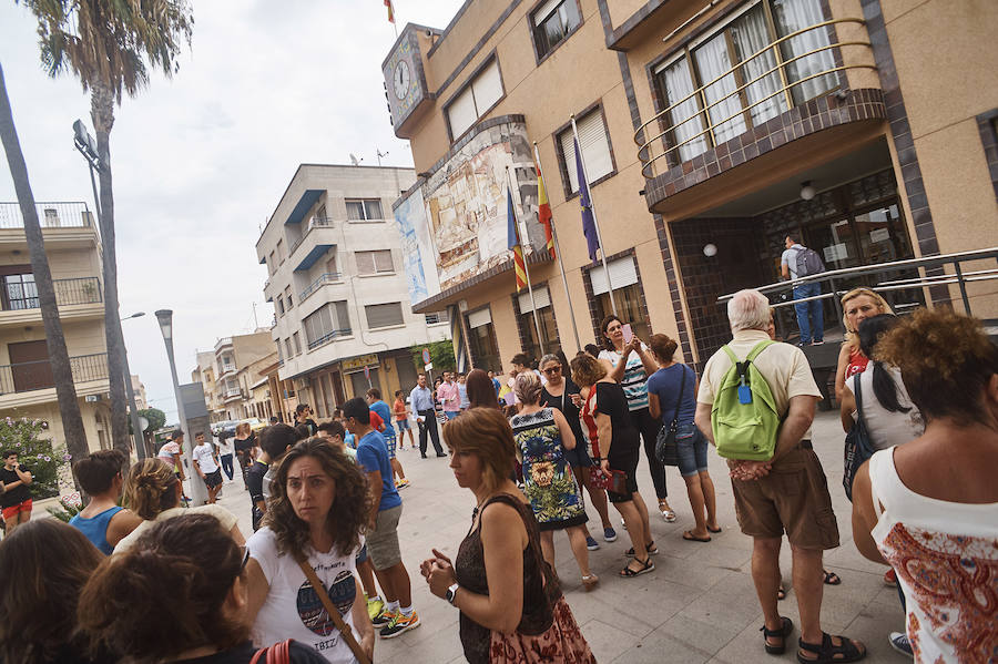 Protesta por el trasnporte escolar en Benejúzar