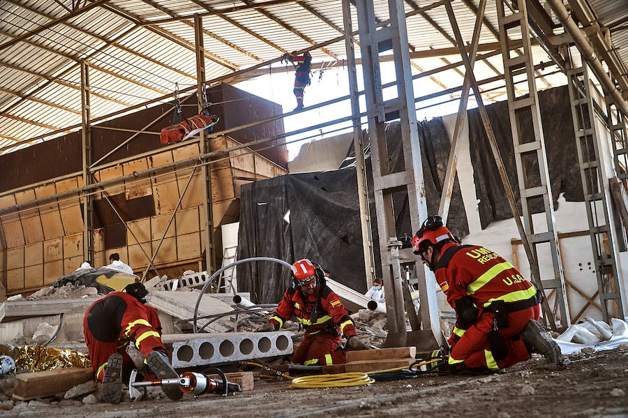 La UME pone a prueba la capacidad de la comarca para actuar ante una inundación