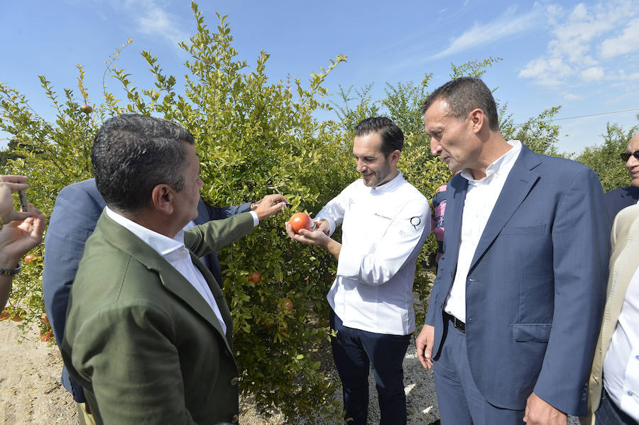 Corte de la granada mollar por el chef Mario Sandoval