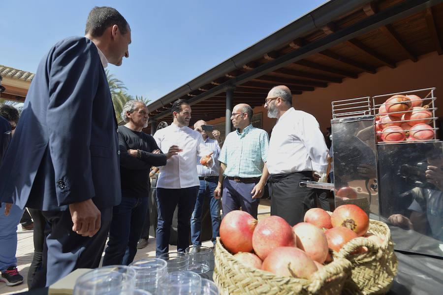 Corte de la granada mollar por el chef Mario Sandoval