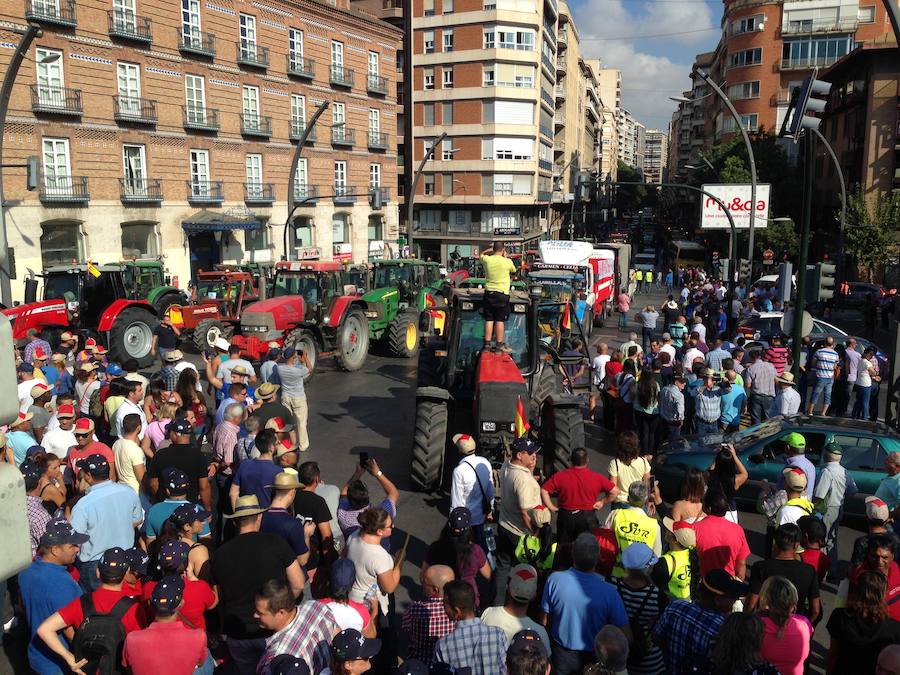 Los tractores toman Gran Vía