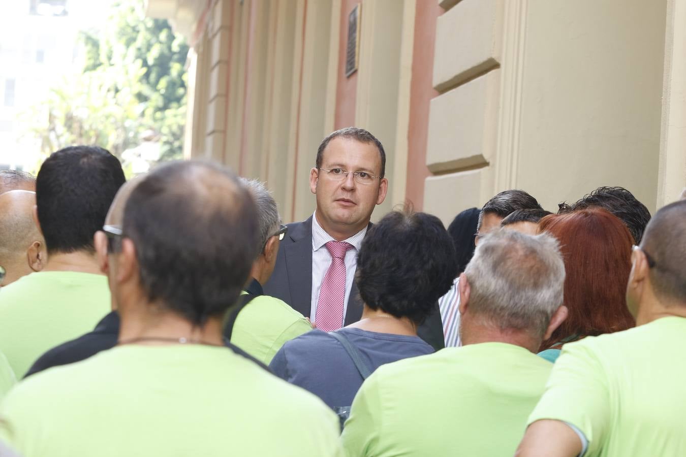 Protesta en el pleno de septiembre en Murcia