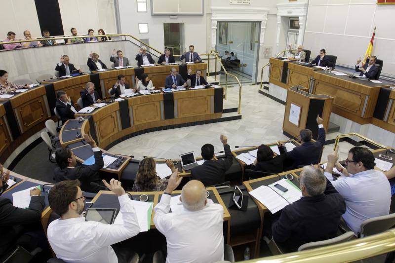 Las imágenes del último pleno de la Diputación