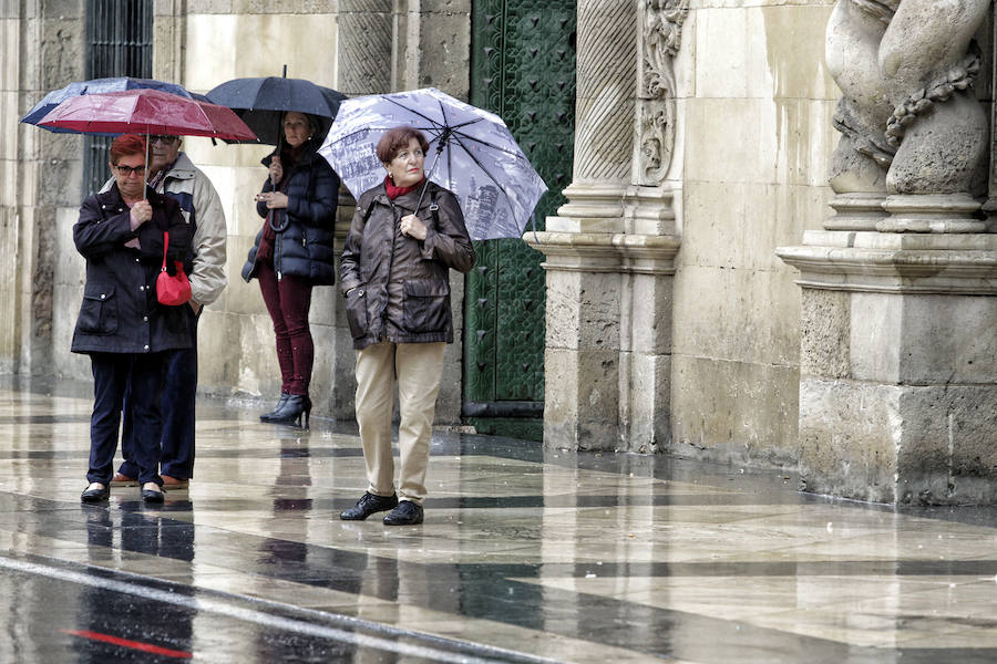 Día de lluvias en Alicante