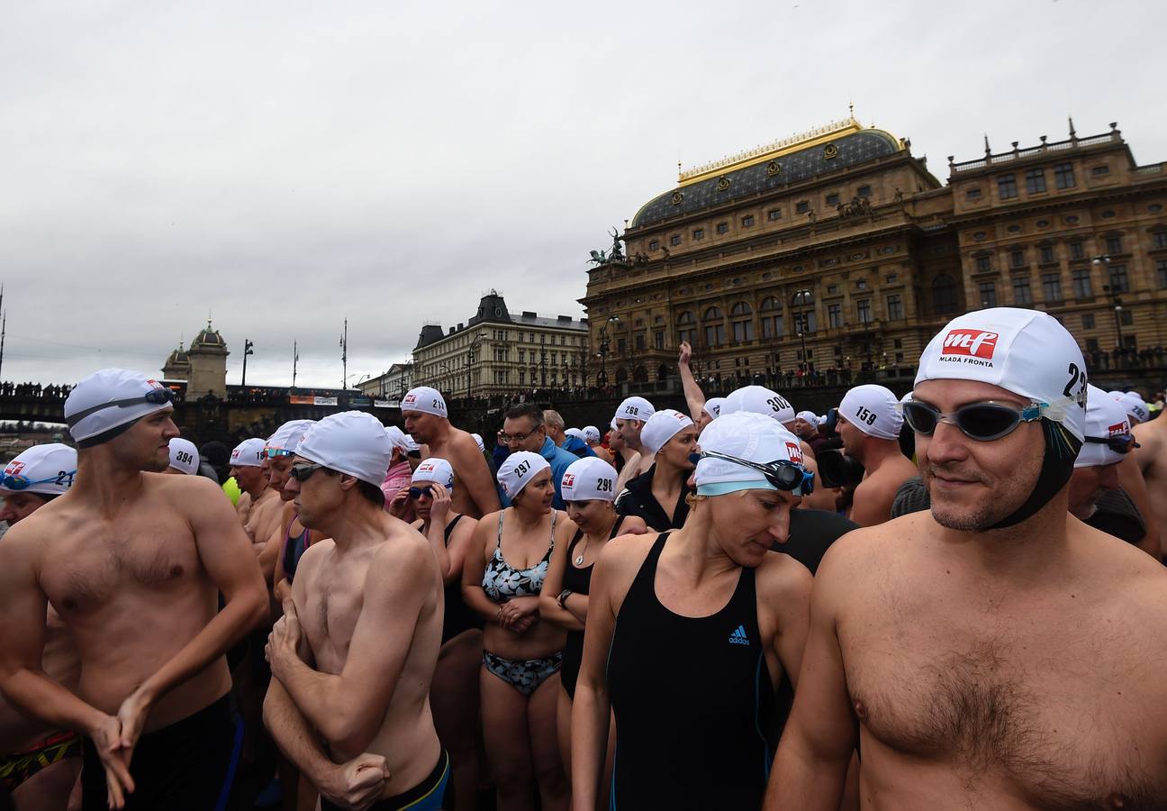 Un gélido chapuzón navideño