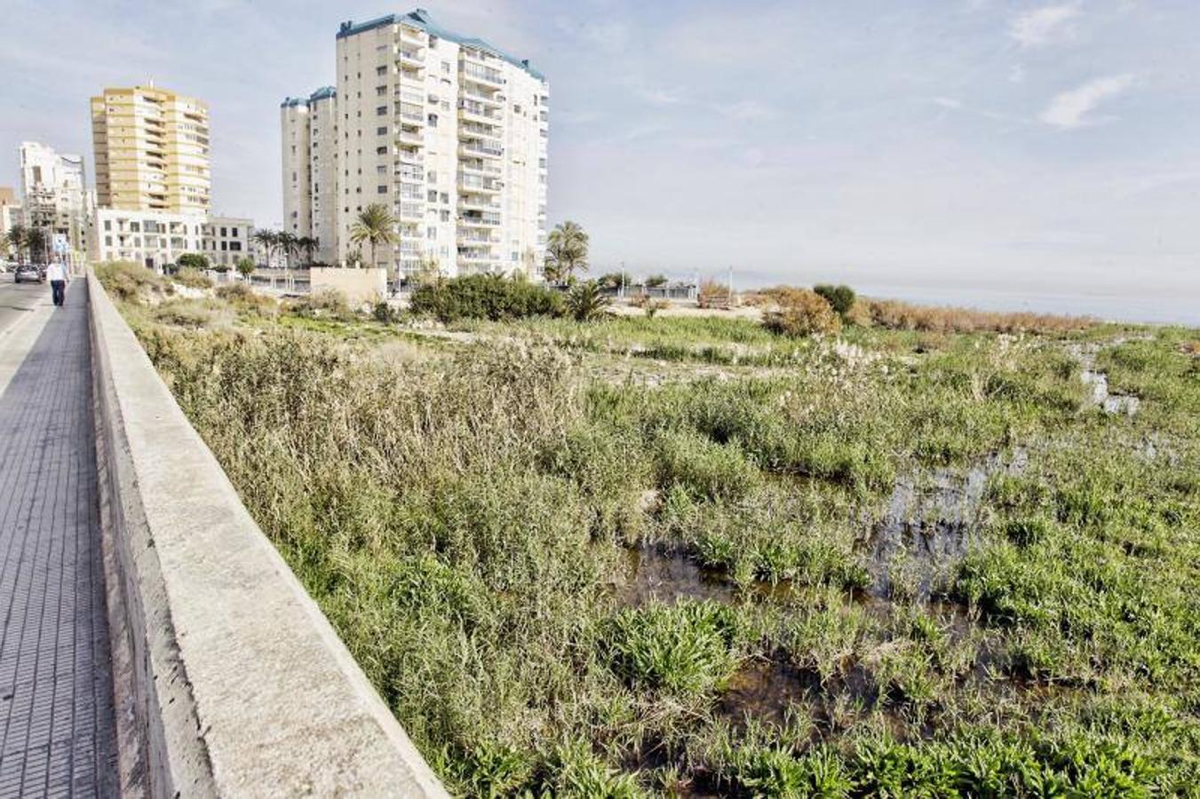 Desembocadura del río Seco en El Campello