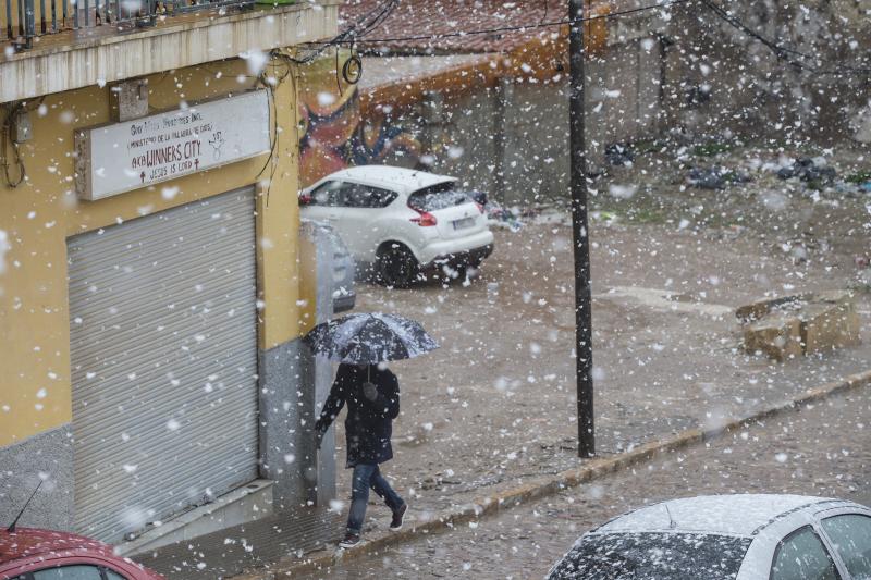 Los copos de nieve le cambian la cara a Cartagena