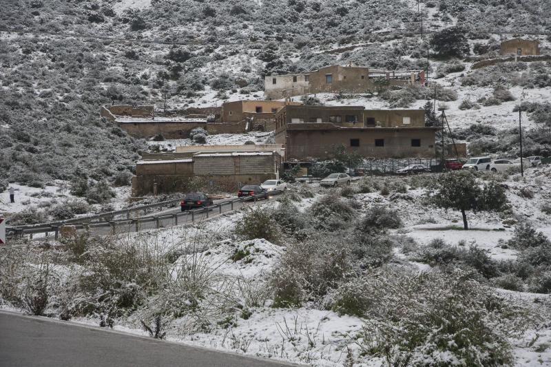 Los copos de nieve le cambian la cara a Cartagena
