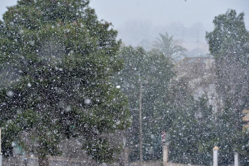 La nieve deja huella en Lorca