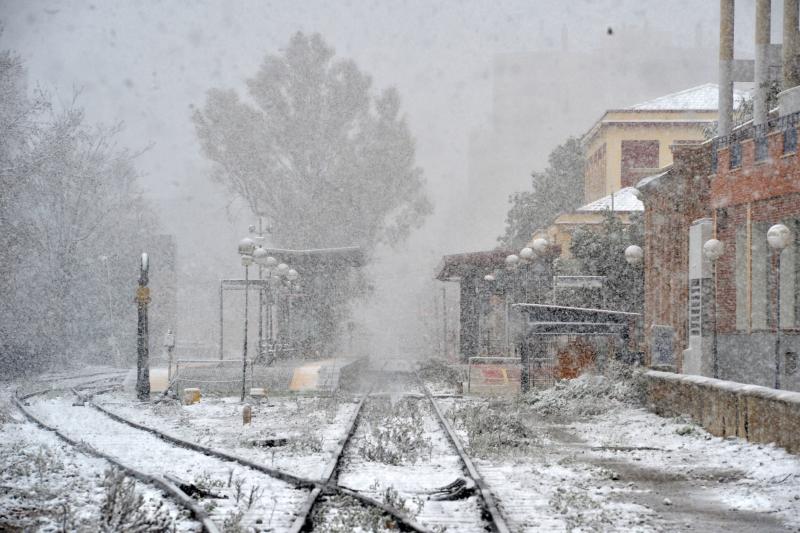 La nieve deja huella en Lorca