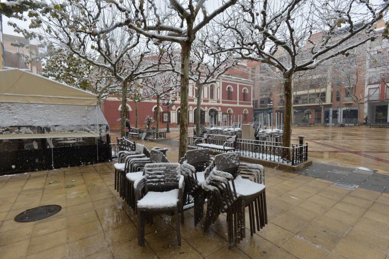 La nieve deja huella en Lorca