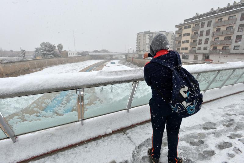 La nieve deja huella en Lorca
