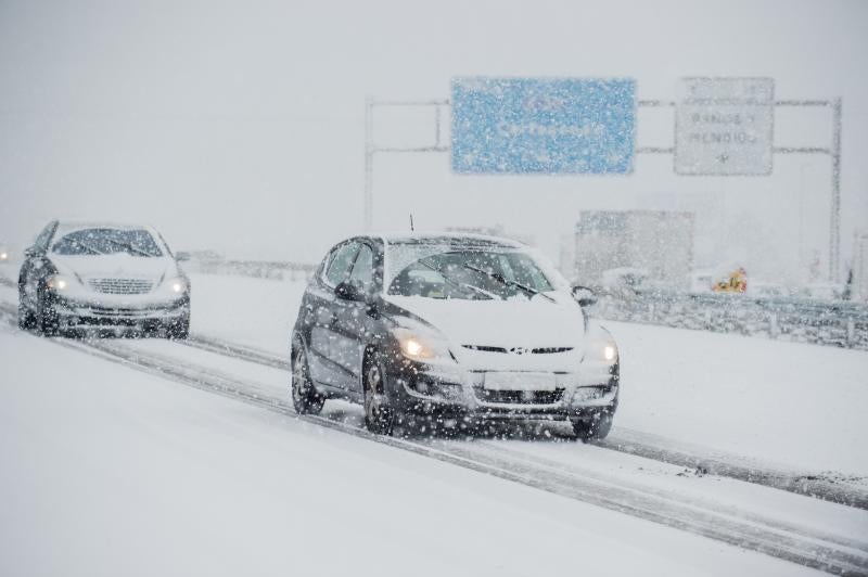 La ola de frío circula por el Puerto de la Cadena