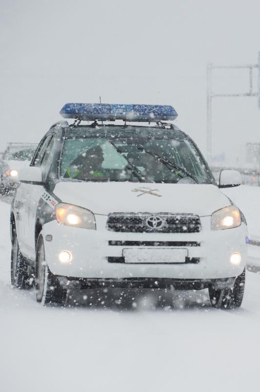 La ola de frío circula por el Puerto de la Cadena