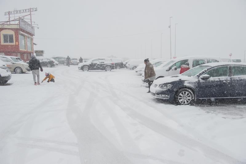 La ola de frío circula por el Puerto de la Cadena