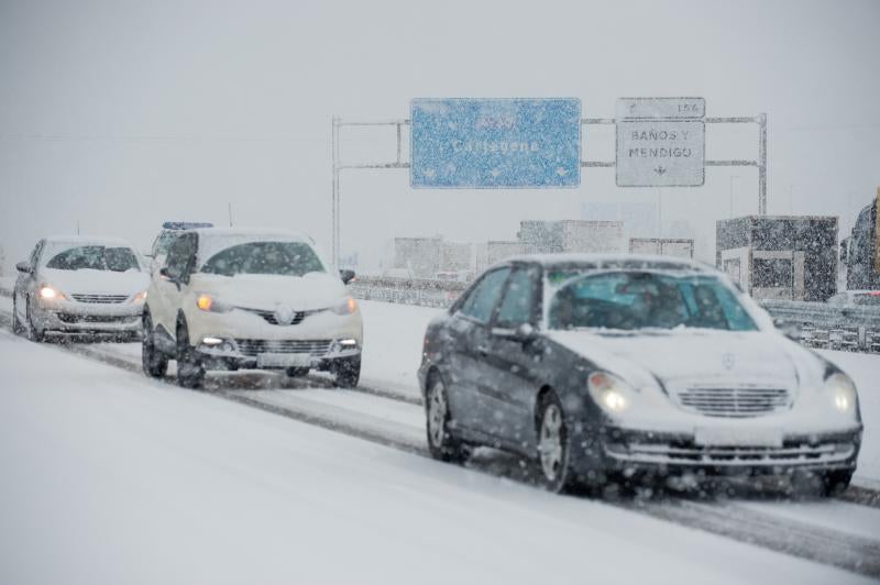 La ola de frío circula por el Puerto de la Cadena