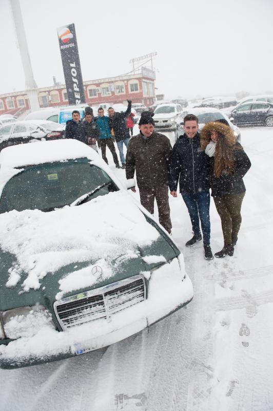 La ola de frío circula por el Puerto de la Cadena
