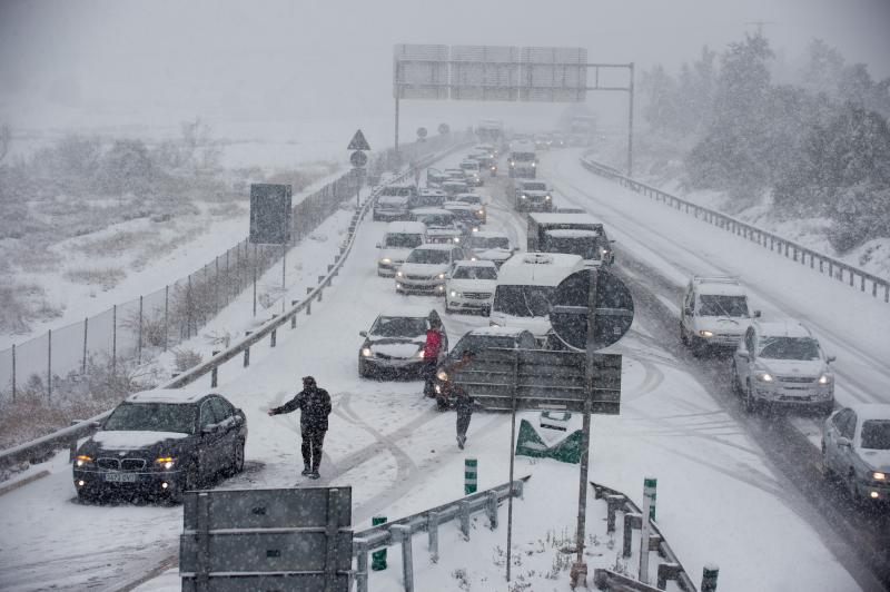 La ola de frío circula por el Puerto de la Cadena