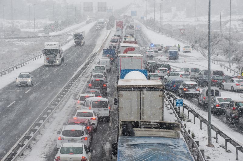 La ola de frío circula por el Puerto de la Cadena
