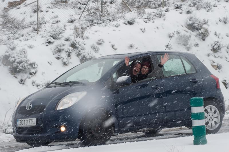 La ola de frío circula por el Puerto de la Cadena