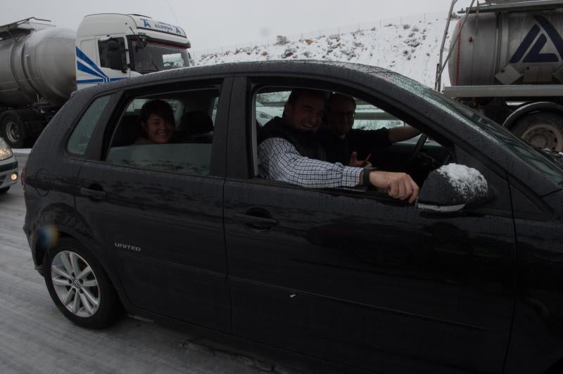 La ola de frío circula por el Puerto de la Cadena