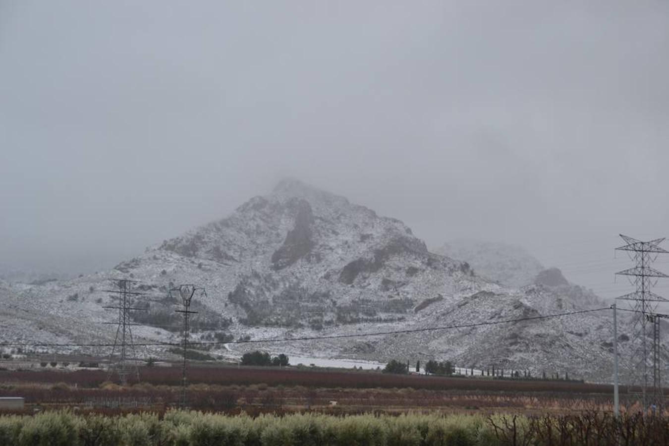 La Sierra de Santa Ana tras el temporal de nieve.